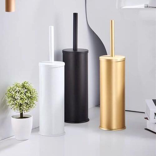 Bathroom Clearing Lavatory Standing Toilet Brush Holder Gold White Black Bathroom Accessories Set ARY96