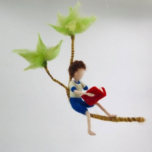 Fairy Needle Felting Kit for Beginners 15cm Height Handmade Wool Felt Creativity Kit Craft Kits Felting Gift Video Instruction