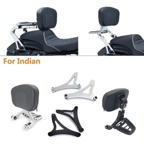Motorcycle Backrest & Mount Kits Multi-Purpose Driver Passenger Backrest For Indian Scout Chief Vintage 2014-up
