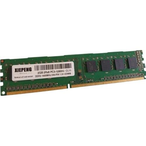 Desktop memory 2GB 2Rx8 PC3-12800U 1600MHz DDR3 8g 1600 MHz 4gb pc3 12800 RAM 240-PIN UDIMM