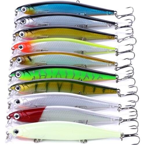 NEW HOT Minnow fishing lure 11cm 13g lifelike fish swing hard bait high quality noise japan fishing tackle deep diving lures