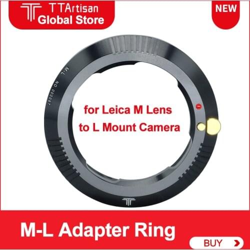 Original TTArtisan M-L lens Adapter Ring for Leica M Mount Lens to Sigma fp Lumix S1 S1R Leica L SL CL Mount Camera Lens Adapter