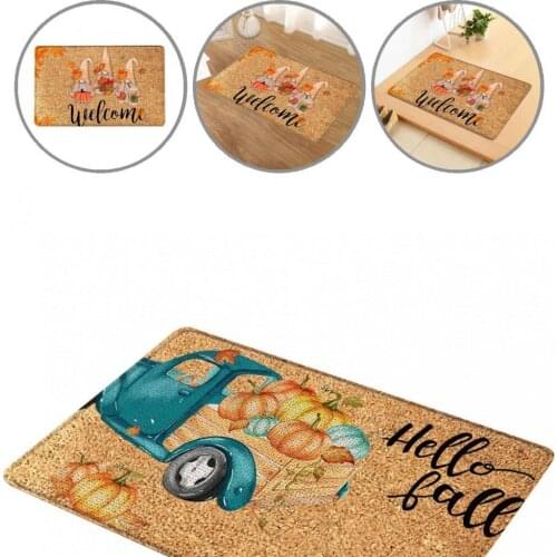 Polyester Practical Front Porch Entrance Mat Eco-Friendly Carpet Easy to Clean for Home