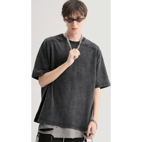 Athletic Apparel Manufacturers Oversized Stereo Barge Stoned Washed T shirt