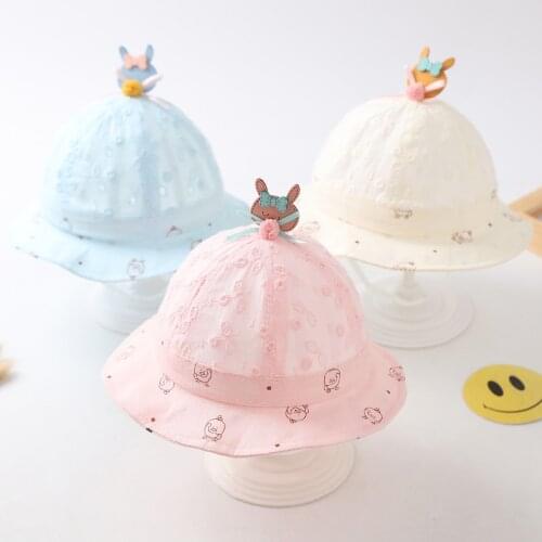 Lovely Baby Hat Cap Cotton Baby Girl Sun Hat Summer Outdoor Kids Children Panama Cap Infant Boys Girls Beach Bucket Hats Cap