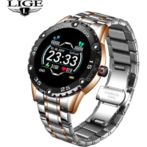 LIGE Smart Watch Men smartwatch Women waterproof Sports Fitness tracker Heart Rate sphygmomanometer Pedometer For Android ios