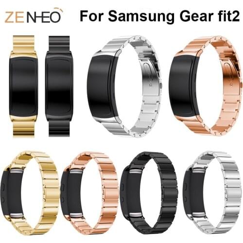 Smart accessory Stainless Steel Watchband For Samsung Gear fit2 smart watch Bracelet wristband For Samsung Gear fit2 Bands strap