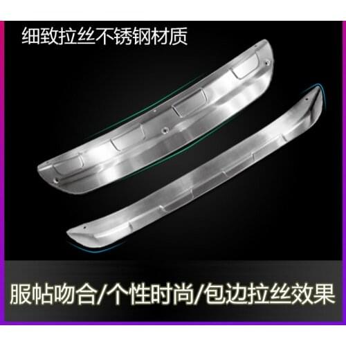 High-quality stainless steel Front Rear Bumper Protector Guard Skid Plate Sill Covers For Mazda CX-5 2013-2016 2pcs Car styling