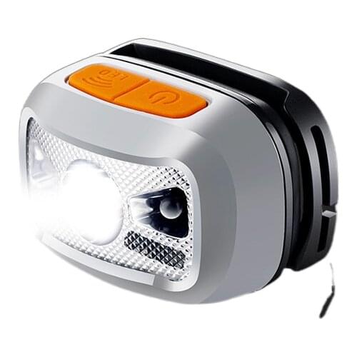 Bright LED headlamp glare charging long-range small lightweight head-mounted night fishing light sensor light mineral