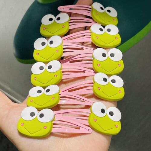 10PCS/Set Girls Cute Cartoon Animals Frog Elephant Hair Clips Kids Lovely Hairpins Headband Barrettes Fashion Hair Accessories