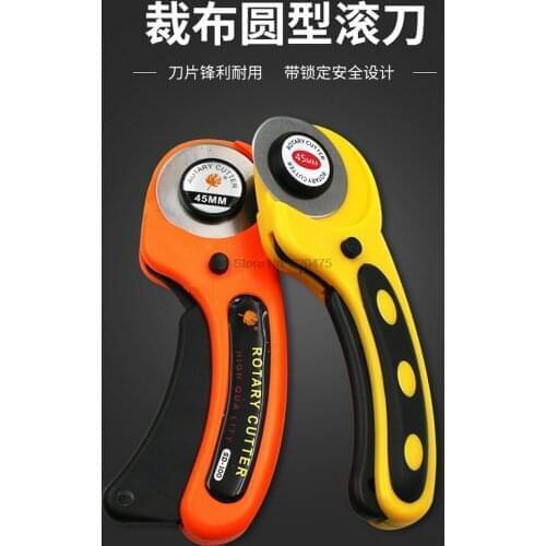 100pcs 45mm Rotary Cutter Leather Cutting Tool Fabric Cutter Circular Blade DIY Patchwork Sewing Quilting Fit Olfa Cut