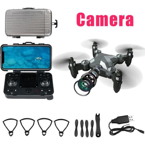 2.4G HD WIFI FPV Camera Mini Luggage RC Drone Headless Mode Fixed Height Folding Aerial Remote Control Aircraft Quadcopter Toy