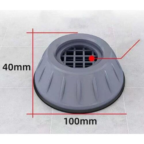 2Pcs Anti-vibration Protection Mat Universal Anti-skid Foot Pad Bathroom Tool