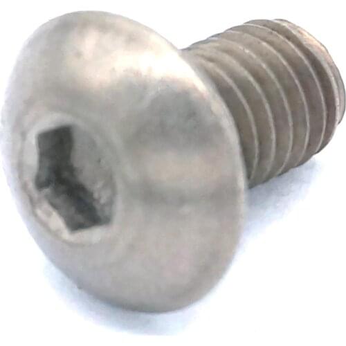20pcs M5 x 8mm GR2 TA2 Pure Titanium Hex Socket Dome Cap Screw Bolt Anti Acid Corrosion