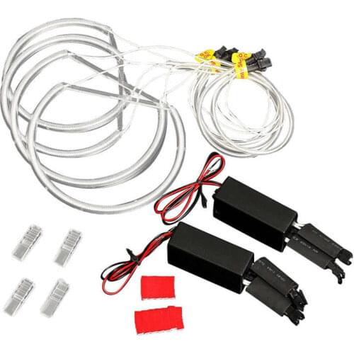 4x Ccfl Angel Eye Halo Led Ring Light White Non-Projector for Bmw E46 3 Series