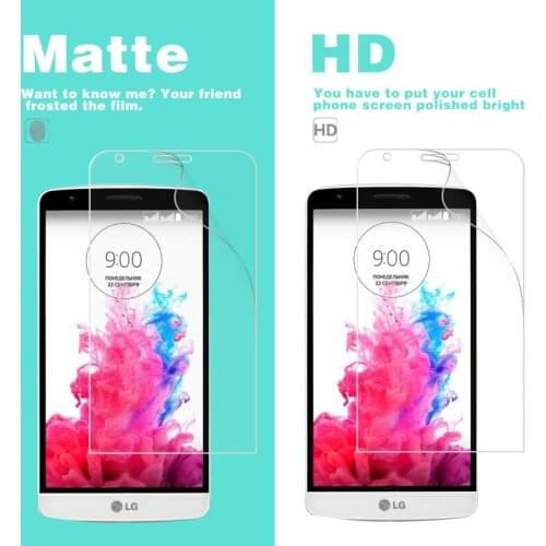 Anti-Glare Matte Film For LG A S G Flex 2 Pro G2 G3 Stylus Mini Lite Vu 4 D690 Clear HD Glossy Film + Cleaning Cloth Tools