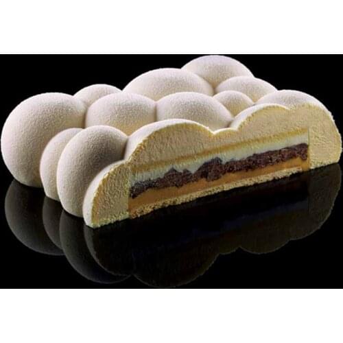 White Silicone Cloud Shape Mousse Mold Cookie Mould Cake Cutter Kitchen DIY Baking Tool Cake Decor Tools Kitchen Accessories