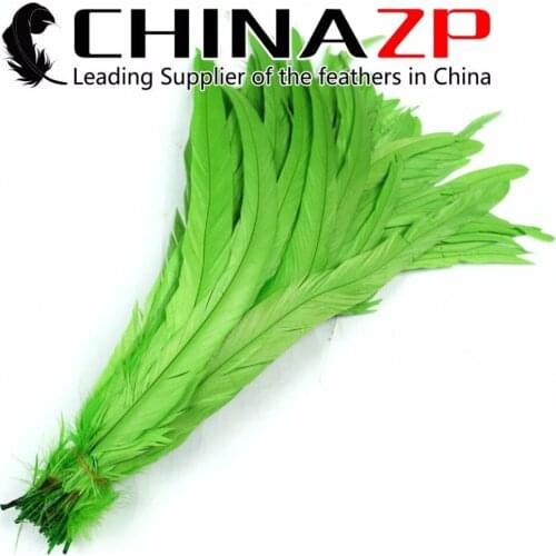 CHINAZP Wholesale Colorful Rooster Feathers 40~45cm(16~18 inch) Chicken Tail Feathers for Carnival Costume Feathers