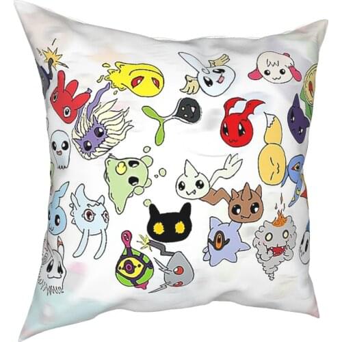 Baby Digital Monsters Digimon Pillow Case Decoration Cushions Throw Pillow for Living Room Double-sided Printing Novelty