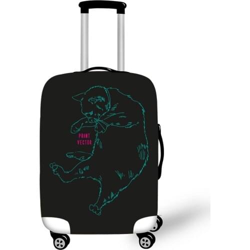 Elastic Luggage Protective Cover Case For Suitcase Protective Cover Trolley Cases Covers 3DTravel Accessories Cat Pattern T10001