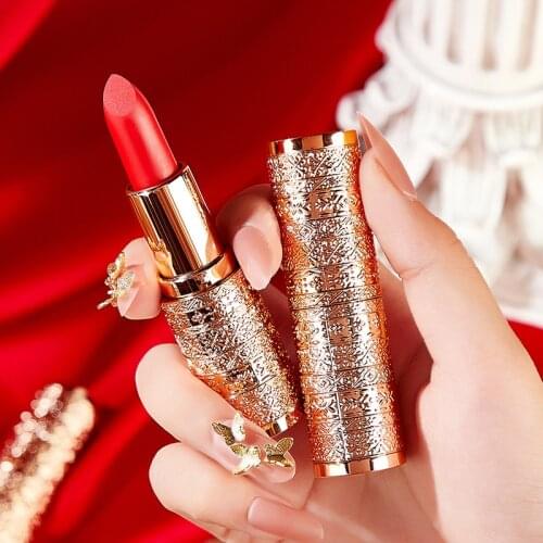 Hot Selling 2021 Carving Tube Lasting Moist Lipstick