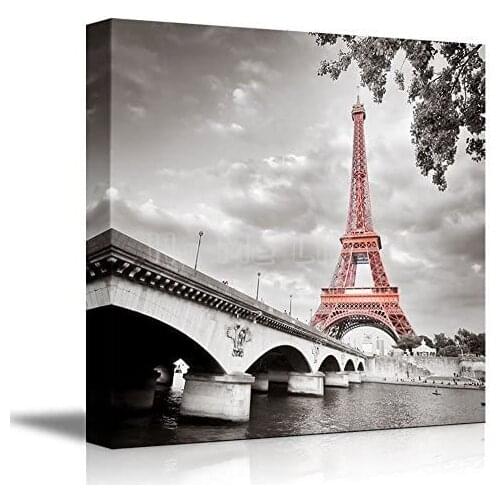 Painting Of Eiffel Tower Home Decoration Living Room Kitchen Bedroom