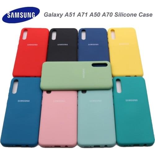 Samsung A50 A51 Liquid Silicone Soft Protection Back Case Soft TPU Cover For Galaxy A50S A30S A70 A70S A71