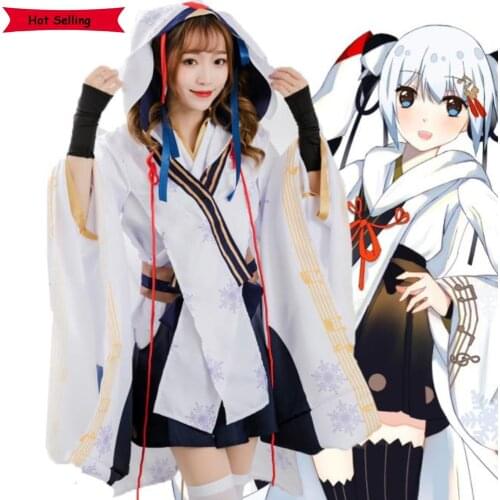 New Kimono Hot Anime Vocaloid Miku Cosplay Costumes Japan Midi Dress Beginner Snow Miku Female Halloween Carnival Party Clothes