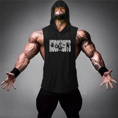 Casual Gyms Clothing Brand Singlet Fitness Tops Sportswear Cotton Tank Top Men Vest Bodybuilding Muscle Tops Sleeveless Shirt