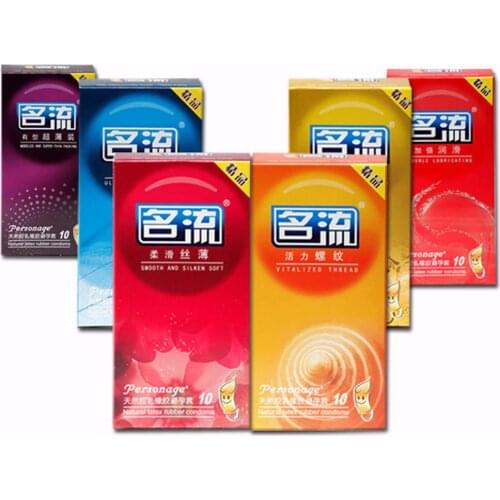Mingliu High Quality Natural Latex Ultra-thin 002 Lubricated Condoms Condoms Penis Sleeve Safer Contraception For Men 10 Pcs/box