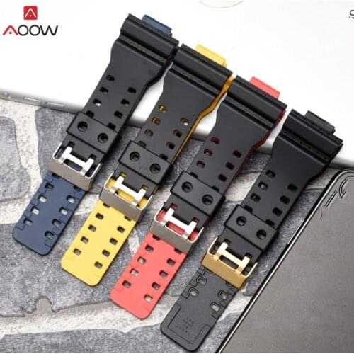 AOOW Watch Band for Casio G-Shock GA100 GA110 GLS GD-120 Men Women Sport Strap Bracelet Driving Sport Watch Accessories