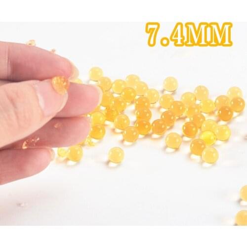 10000pcs 7mm Gel Balls Ammo Crystal Water Bead For Gel Water Toy Guns Blasting Toys Hardened Bullet Orange