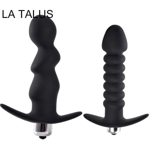 Silicone Thread Butt Anal Plugs Vibrator Massager Masturbation Adult Sex Toys Stimulator good choice relaxing tense muscles