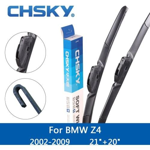 CHSKY Car Windshield Wiper Blade For BMW Z4 2002 2003 2004 2005 2006 2007 2008 2009 Fit Hook Arms 21"&20" Windscreen Wipers