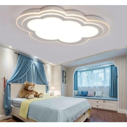 Children lamp led ceiling light girls boys creative lighting bedroom lamp ceiling lamps LED minimalist acrylic cartoon clouds ZA
