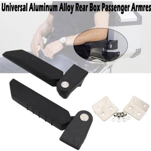 Motorcycle Universal Aluminum Alloy Rear Box Passenger Armres Universal Backrest Tail Box armrest Motorcycle Accessories