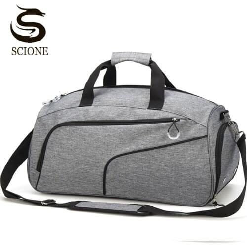 High Quality Oxford Waterproof Travel Bag Dry Wet Separation Fitness Bags With Shoes Pocket Large Capacity Luggage Handbag XA20M