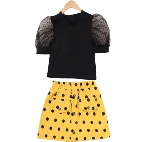 High Quality 2021 New Summer Girls Green Cute Sleeveless Childrens Floral Childrens Clothing Girls Tops + Shorts 2 Sets