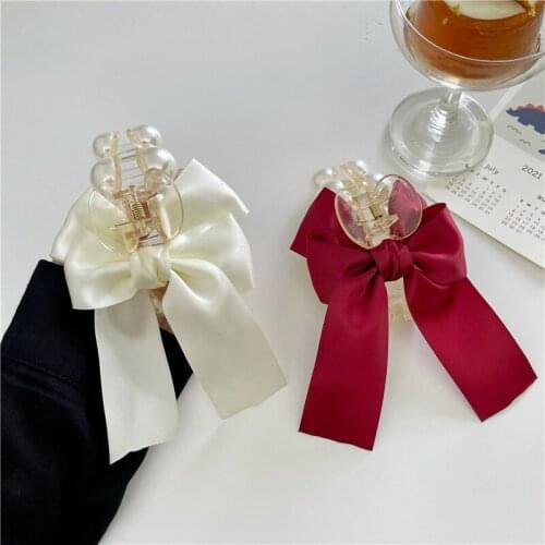 YANGLIUJIA Pearl Bowknot Hairpin Fashion And Elegant Hair Restoring Ancient Ways Woman Party Headdress Jewelry Gifts