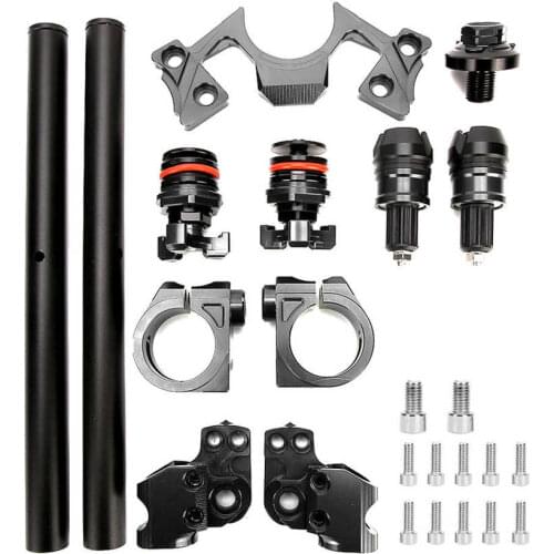 Handlebar Clamp Motorcycle Adjustable Handlebars Clip Adjusters Fork Clamp Fits for Kawasaki Ninja 250 300