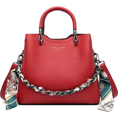 New Fashion Chains Tote Bag Lady Shoulder Crossbody Bags For Women Luxury Scarves Womens Leather Hand bags Bolsas Feminina