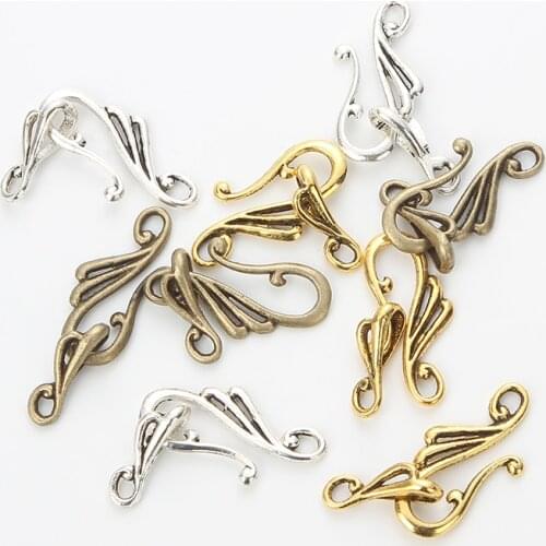 10pcs Zinc Alloy Musical Note Shape Toggle Clasps Ear Hooks For Jewelry Making DIY Earring Necklace Bracelet Supplies Handmade