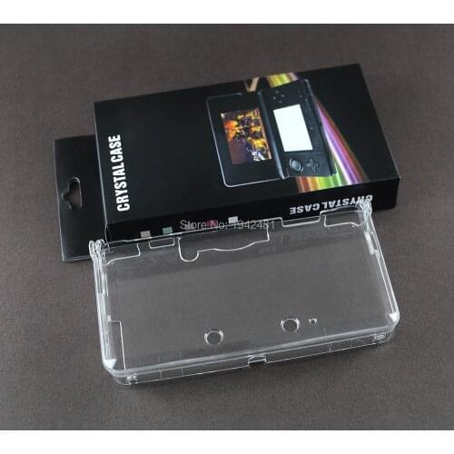 10PCS high quality Clear Hard Crystal Protective Case Cover for 3DS game console Protector Case