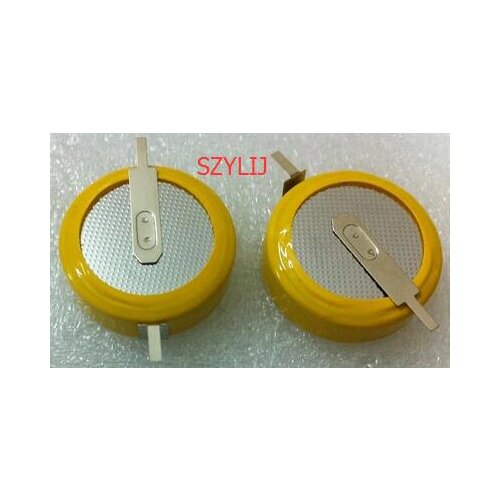 5pcs/lote Good quality,3V CR2477 180 degrees horizontal welding foot button battery