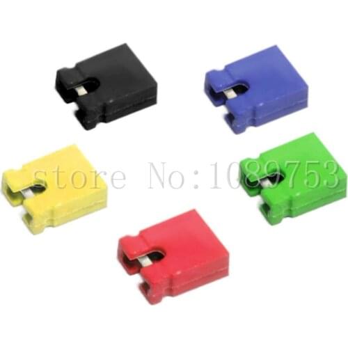 500Pcs New Multicolor 2.54mm Mixed Jumper Shunts Bridges Hard Drive DVD Motherboards Electronics