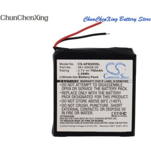 Cameron Sino 700mAh Battery 361-00026-00 for Garmin forerunner 205, 305, 305i