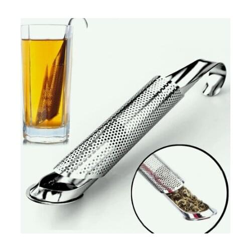 Tea Strainer Amazing Stainless Steel Infuser Pipe Design Touch Feel Holder Tool Tea Spoon Infuser Filter Kitchen Accessories