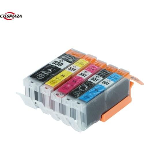 CISSPLAZA 20 x Compatible ink Cartridge PGI550 CLI 551 for Canon IP7250 MG5450/MG5550/MG5650/MG6450/MG6650;MX725/MX925 IX6850