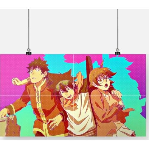 Jin Mori Han Daewi Yu Mira god of high school anime Framed Wooden Frame canvas painting decor wall art decoration prints poster