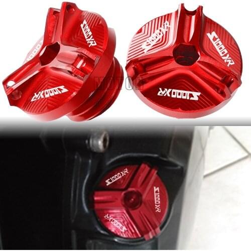 For BMW BMW S1000XR 2014 2015 2016 2017 2018 2019 2020 S1000 XR S 1000 XR Engine Oil Cup Cover Oil Fill Filler Cap Drain Plug